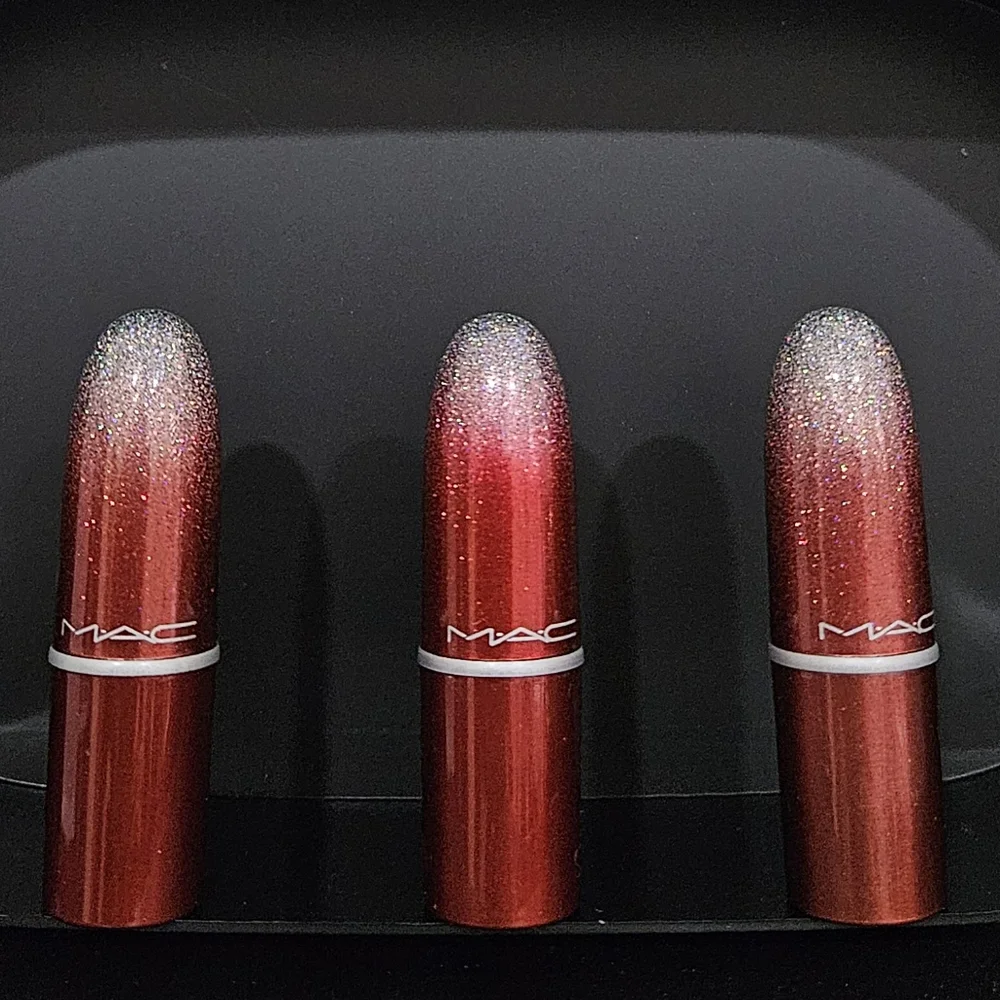 MAC gift set 3 Lipsticks MOCHA MEHR LADY DANGER mini case NEW Limited Edition